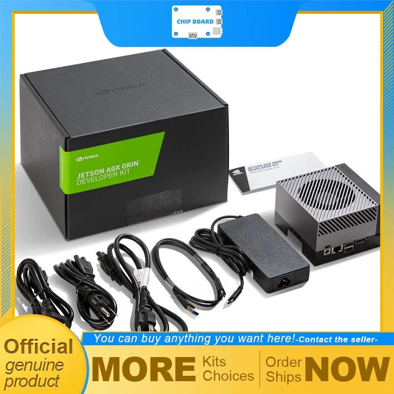 

Комплект разработчика NVIDIA Jetson AGX Orin с ИИ для периферийных устройств, 32 ГБ/64 ГБ, до 275 TOPS