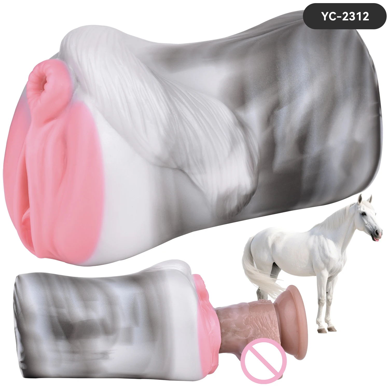 جهاز استمناء للرجال ألعاب جنسية للبالغين مع كوب استمناء يدوي مزخرف على شكل حيوان #1