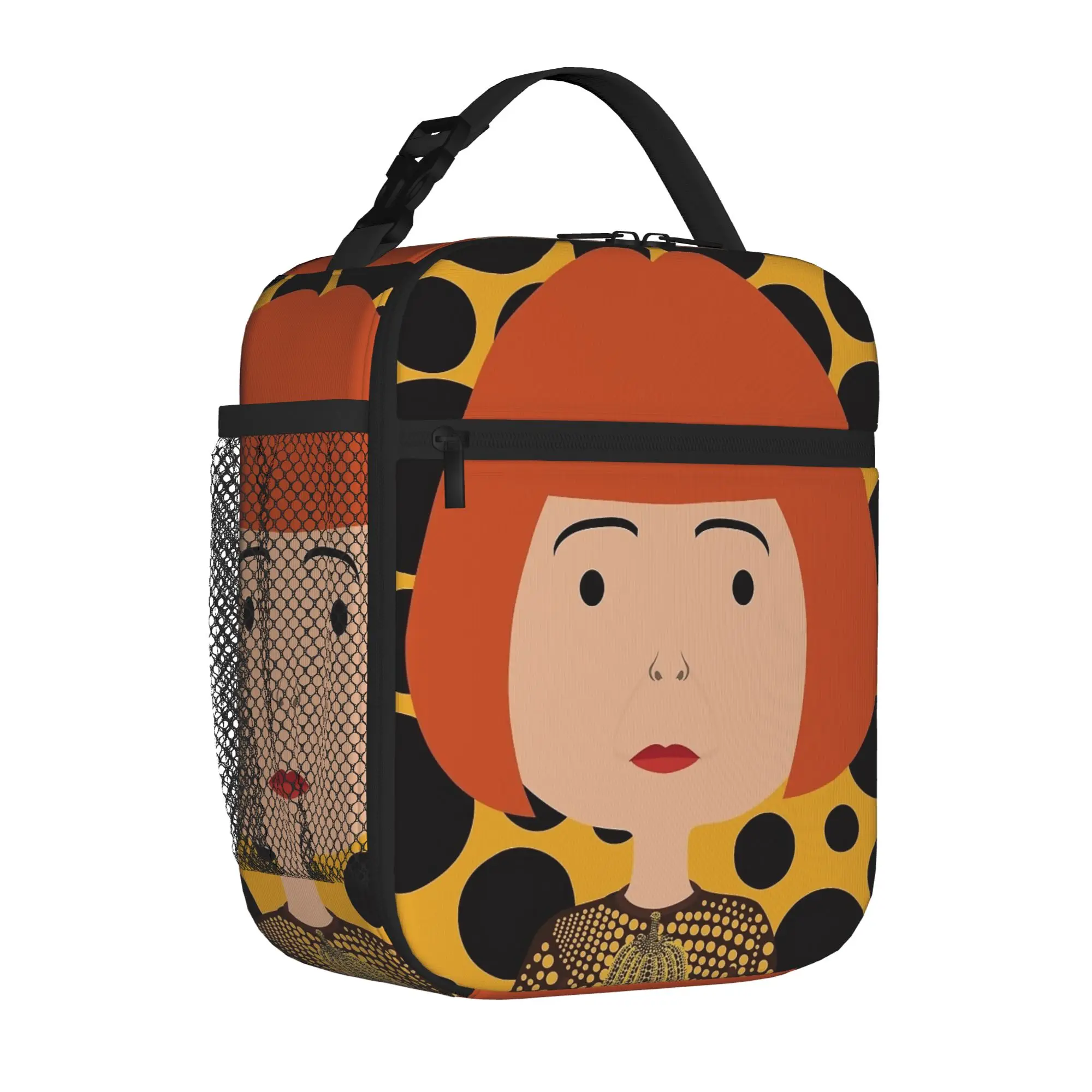 Y-Yayoi Kusama Thermal Insulated Lunch Bag for Travel  Portable Food Container Bags Cooler Thermal Lunch Boxes