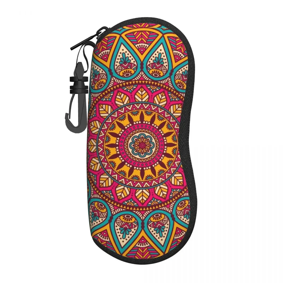 Buddhist Mandala Glasses Case Men Women New Accessories Bohemian Glasses Storage Box Vintage Eyewear Container