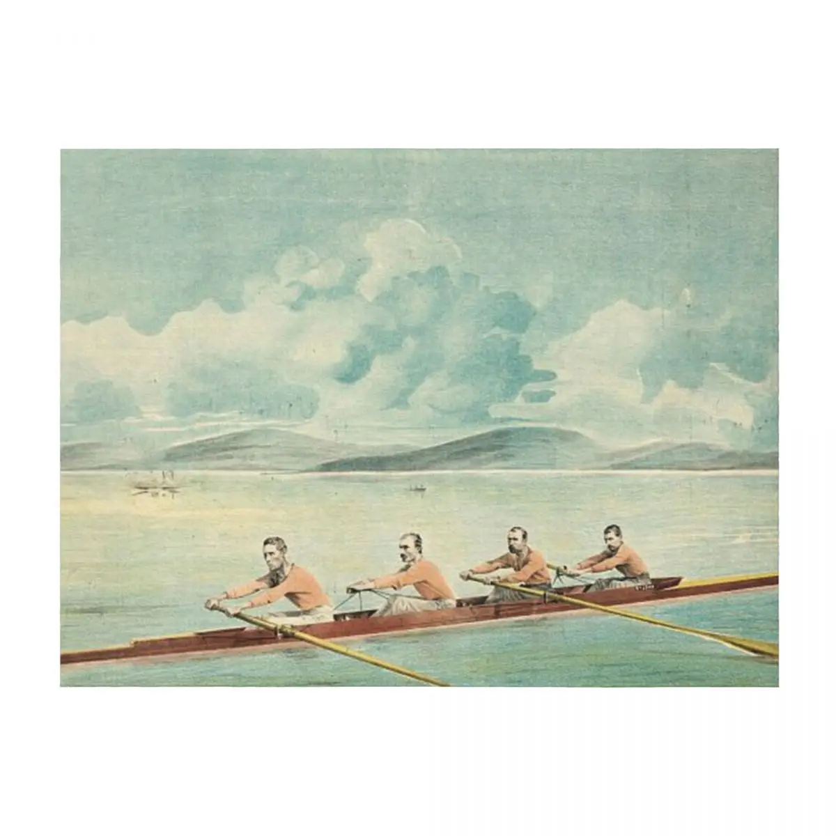 

Rower Throw Blanket Sofa Throw Large Picnic Multi-Purpose Blankets