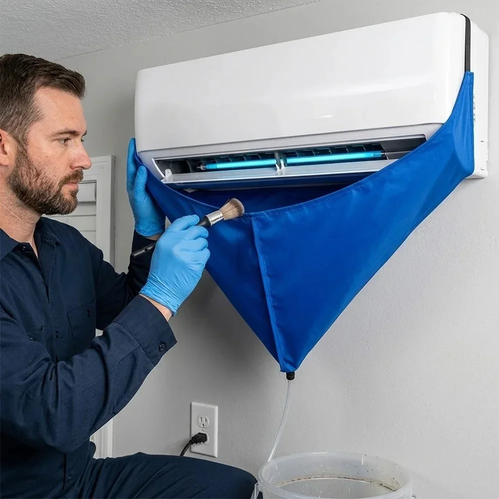 One Set of PVC Air Conditioner Cleaning Set Equipped with Cleaning Tools And Additions 1-1.5P Split Hanging Air Conditioner Tool