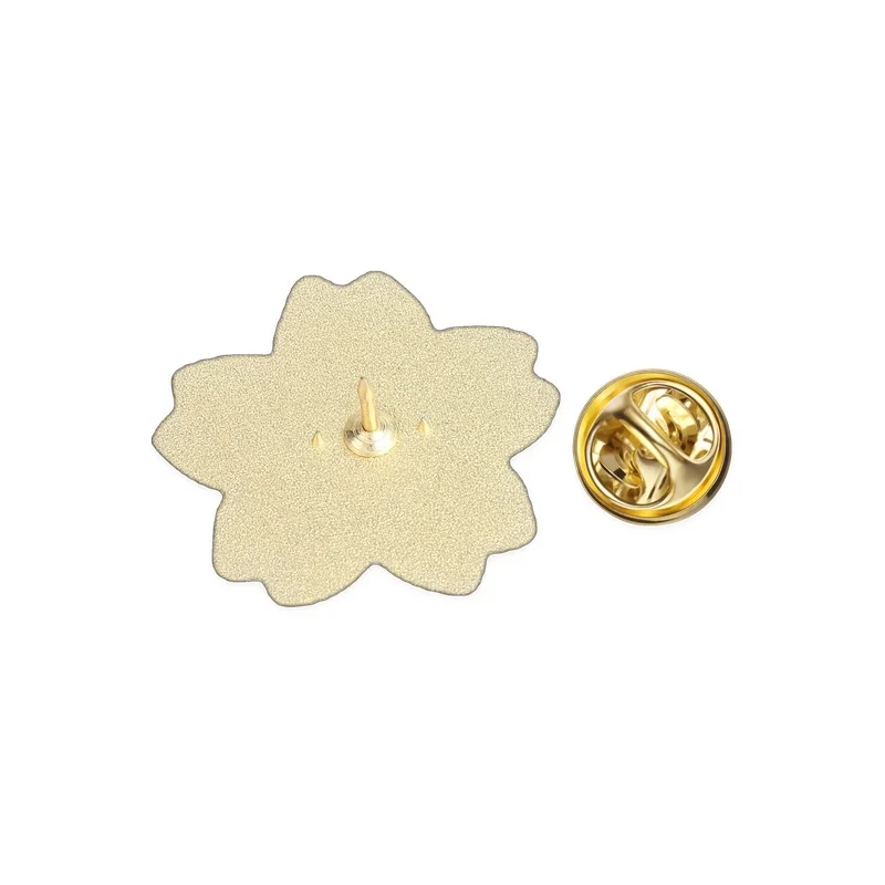 Rosa Sakura-Emaille-Anstecknadeln, einfache Kirschblüten-Brosche, Reversabzeichen, Cartoon-Blumen-Schmuck, Accessoires, Geschenke für Freunde – Detail 5