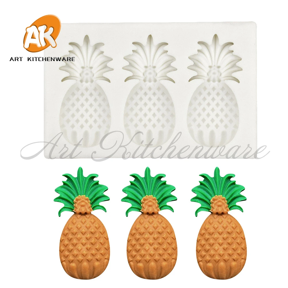 Little Pineapple Mold Veiner Mold DIY Fondant Cake Decorating Tools Silicone Cake Mold Baking Supplies kitchen Tool