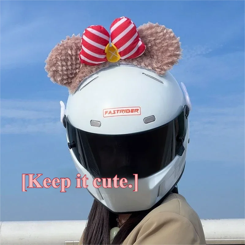 

Декоративные накладки на шлем Duffy в виде ушей гигантской панды для электромотоциклов и снегоходов, для мужчин и женщин