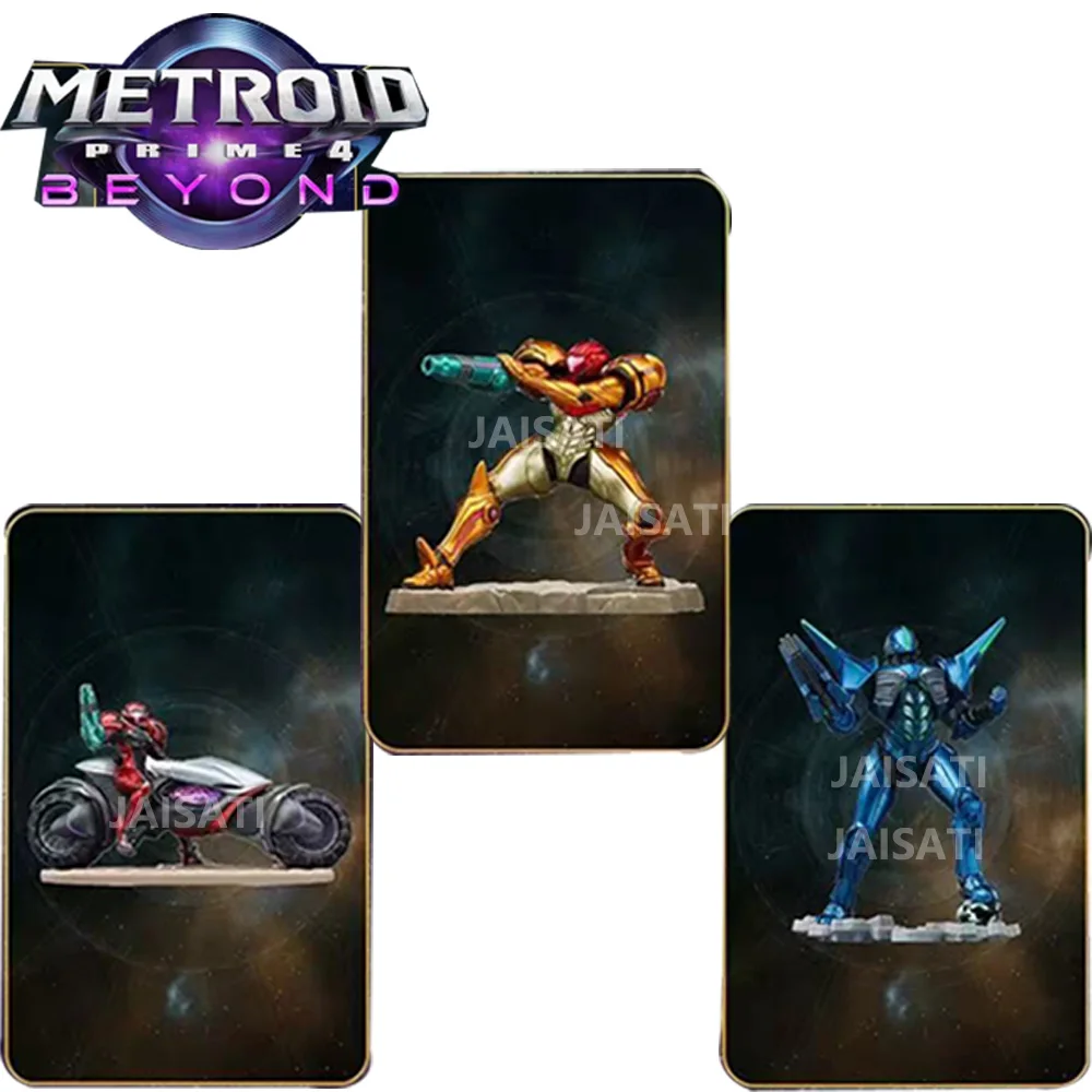 NOVO: Figura da Viola Samus Sylux de Dread Samus Returns, Cartão Beyond Metroid Prime 4, Cartão Fire Emblem Engage