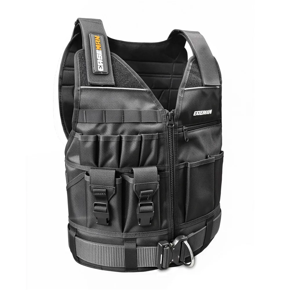 EASEMAN Multifunction Adjustable Tool Vest Protective Clothing Tool Organizer with Belt for Electrician