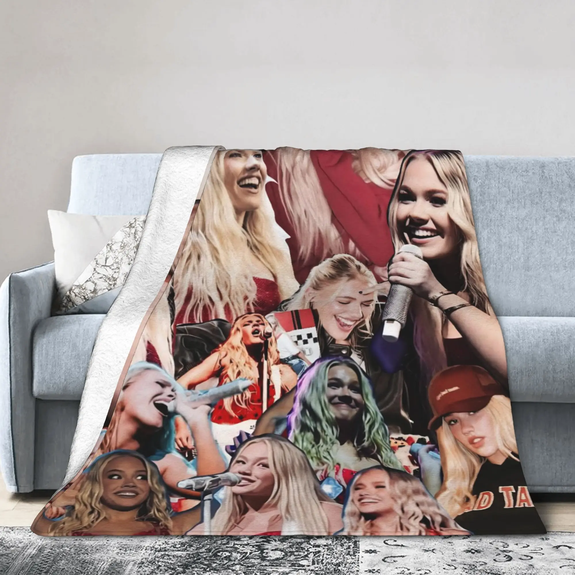 Bad Taste Freyas Singer Skyes  Blanket Cover  Flannel Throw Blanket Bedding Couch Printed Soft Warm Bedspreads