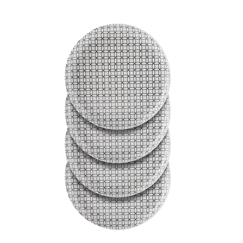 

Alessandra Black 4-pack Stoneware Dinner Plate Set, 10.5"