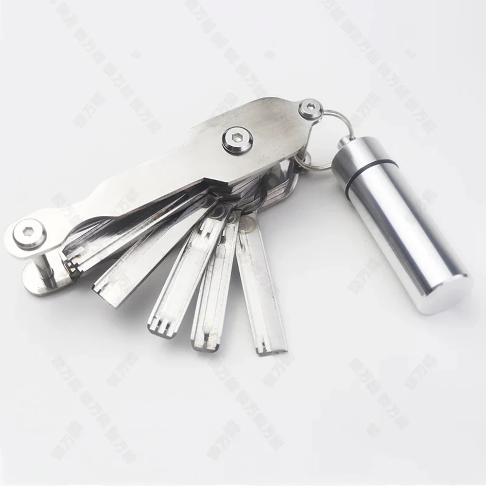 8PCS High Quality Fold Key Tin Foil Tools Locksmith Tools