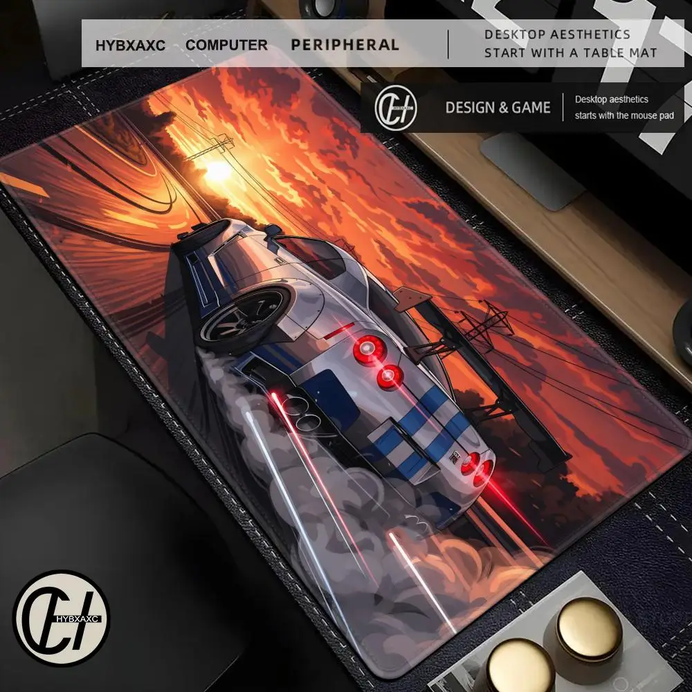 Cool Racing Car Mouse Pad Large Computer Office Game Anime Table Mat XXL Rubber Non-Slip Gaming Keyboard Mousepad Long Desk Pads