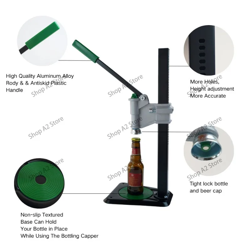 Small beer capper sealing soda cola packaging capping machine crown cover hand pressure sealing machine sealing