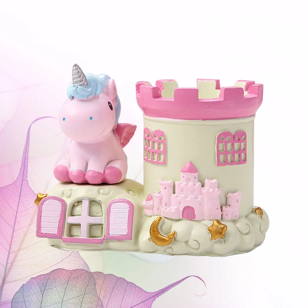 

1Pc Lovely Pen Holder Lamp Decorative Sculpture Cute Resin Desk Ornament Unique Gift For Kids Home Office Decorations