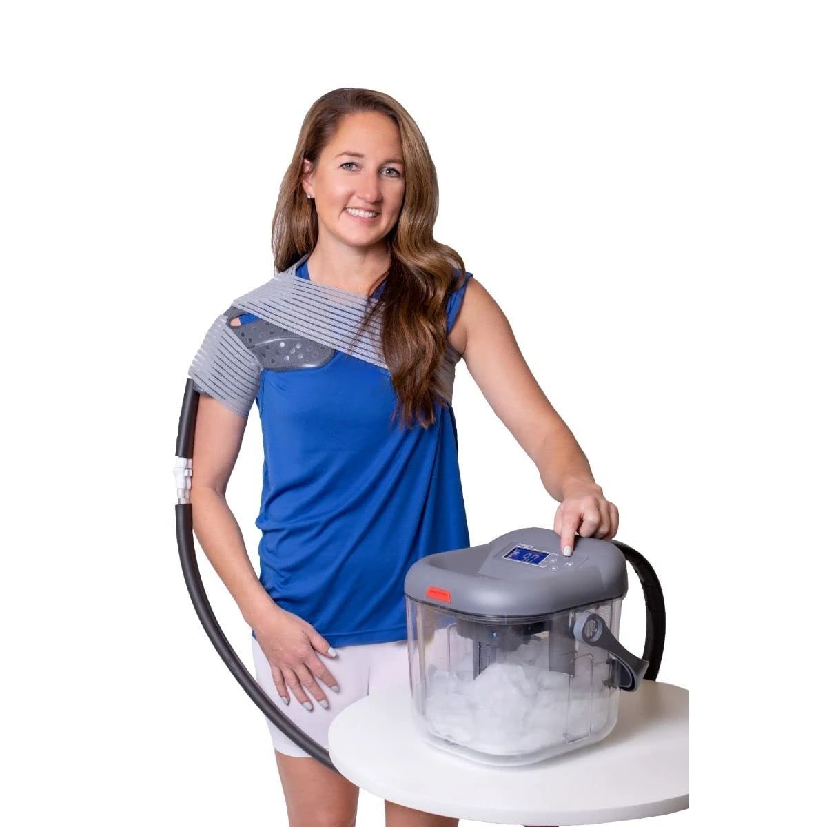 Direct Frozen Ice Circulation Therapy Machine - Shoulder, Knee, Ankle, and Back Pain Post Surgery, Cryotherapy for Joint Pain