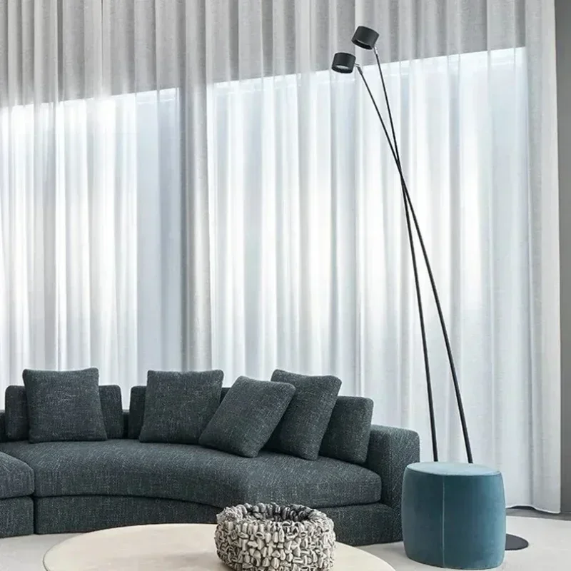 Minimalist Home Decoration Floor Lamp Long Pole LED Lights Vertical Fishing Lamps Living Sofa Corner Bedroom Bedside CE SANDYHA