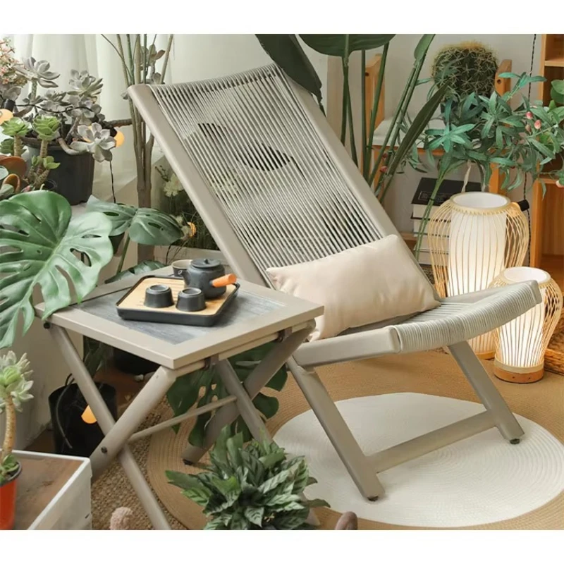 Furniture Garden Outdoor Rattan Chair Set Garden Modern Leisure Chair