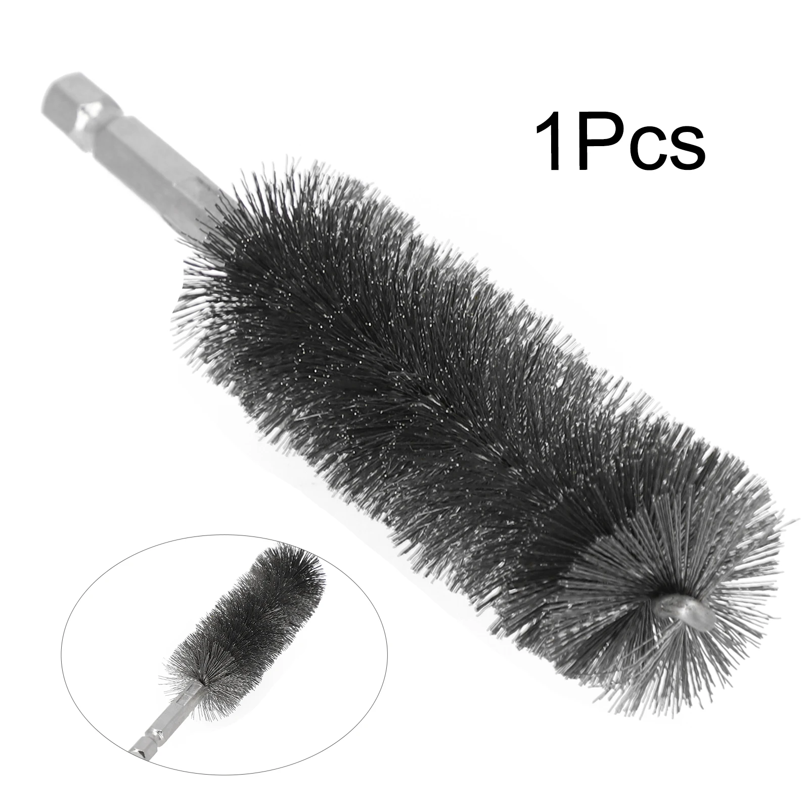 1pcs Wire Brush 9-25mm Wire Tube Machinery Cleaning Brush Rust Cleaner Washing Polishing Tools Hexagonal Handle