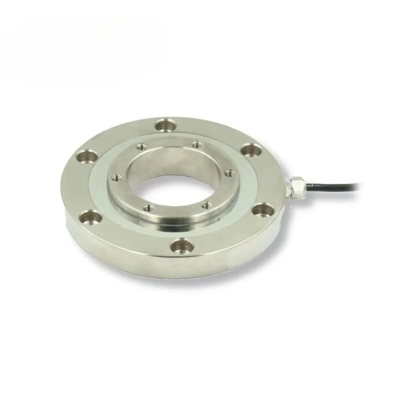 10t Stainless Steel/Alloy Steel Compression Ring Flat Load Cell Tension and Compression Force Sensor