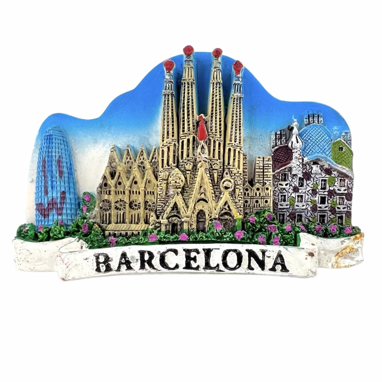 

Spain Barcelona Fridge Magnets Travel 3D Memorial Magnetic Refrigerator Stickers Gift Room Decoration Collectio