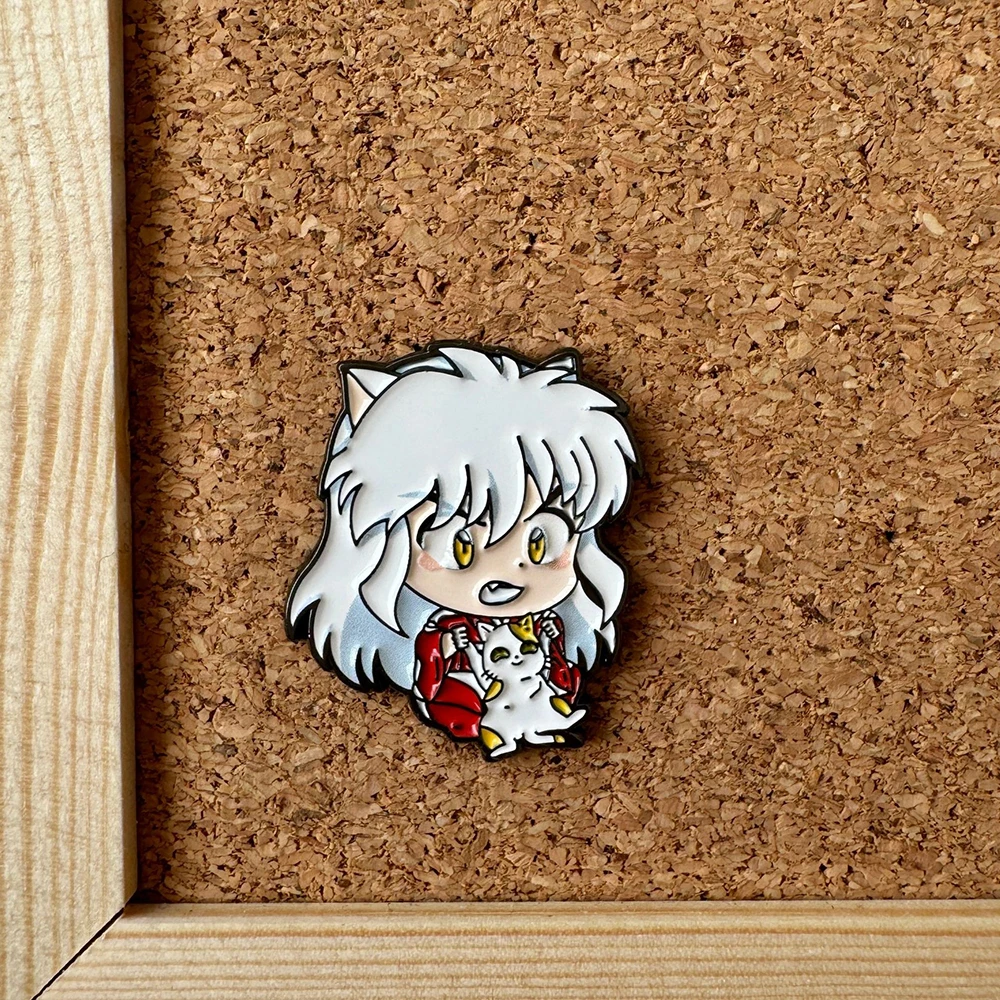 Japanese Anime Enamel Pin Fox Brooches for Women Lapel Pins Badges on Backpack Clothing Accessories Fashion Jewelry Fans Gift