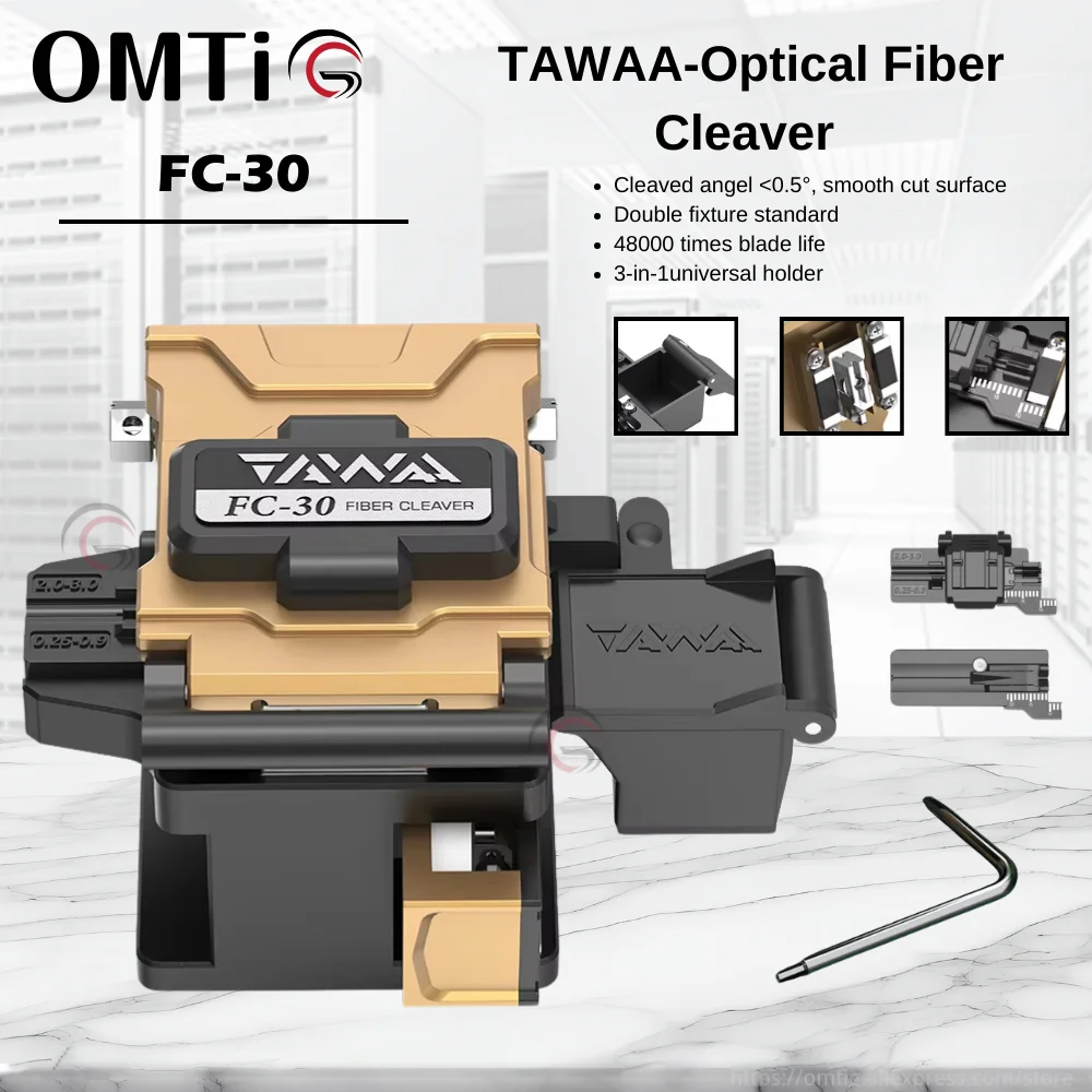 OMTiG Fiber Optic Cleaver TAWAA FC-30 48,000 Cleavers, 220+ Cleans Fiber Optic Cleaning Platform