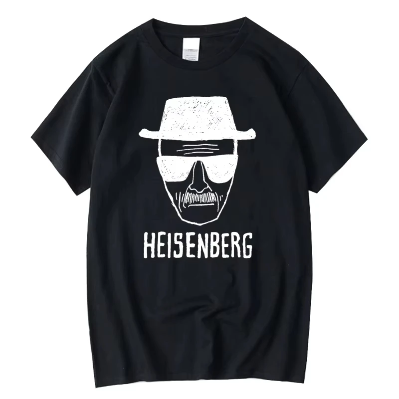 Danqi Yoyo Men Fashion Casual Quality Short Sleeve Cotton Heisenberg PrintedTshirt Casual Mens Tshirt Cool Summer Men Tshirt