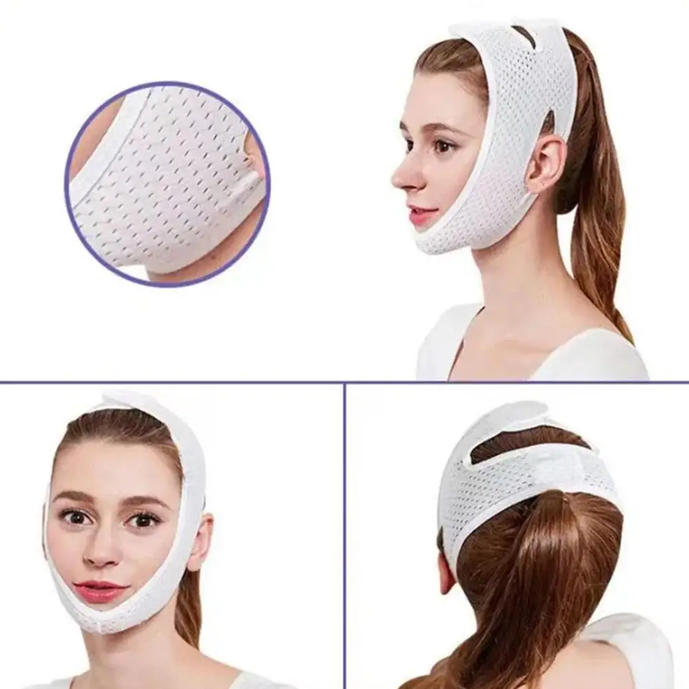 Face Lift V Shaper Masker Gezichts Afslanken Bandage Kin Wang Lift Up Riem Anti Rimpel Riem Schoonheid Nek Dunne Lift Gezichtsverzorging Tools