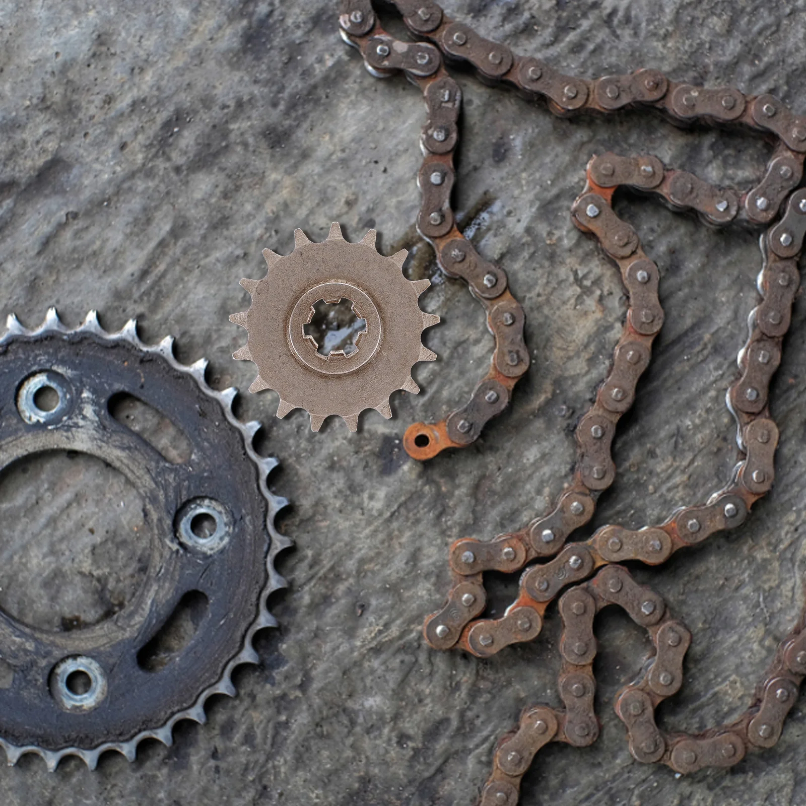 

Motorcycle Front Chain Sprocket 17 Tooth Processed Front Sprocket Motorbike Parts Durable Motorcycle Accessories