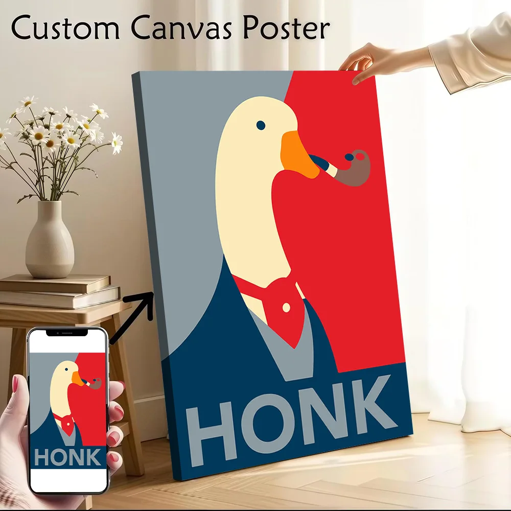 Untitled Goose Game Canvas Poster Wall Art Customizable High Quality Printed Picture for Decor Living Room Decoration Painting