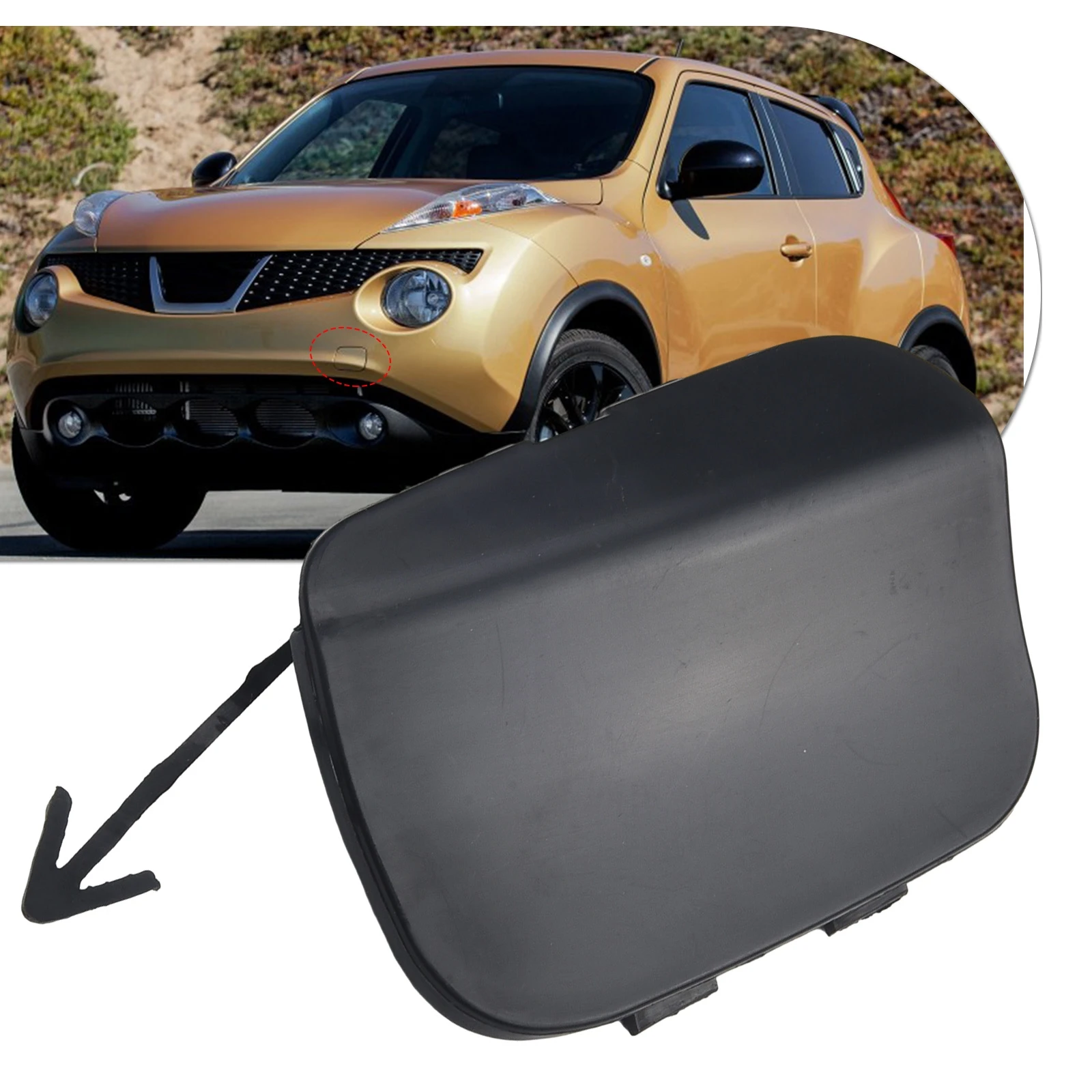 

Автомобильный бампер, буксировочный крючок, накладка на глаза для Nissan Juke 11-14, комплект автомобильного петличного буксировочного крючка, буксировочный крючок, накладка на крючок