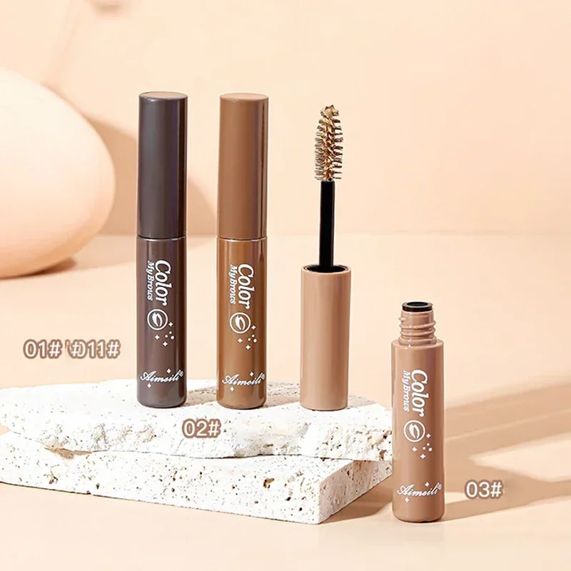 3 Colors Long Lasting Waterproof Eyebrow Mascara Cream Eye Brow Shadow Makeup Beauty Liquid Dyeing Eyebrow Cream Brush Dye