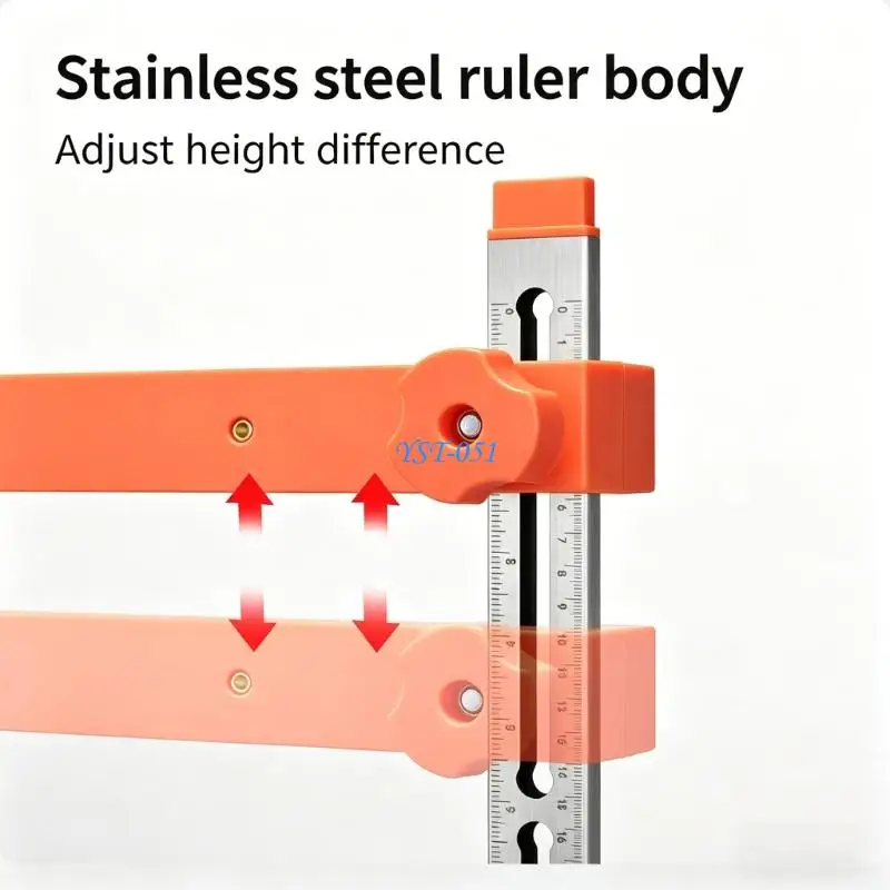 E15A Auxiliary Positioning Drawer Track Installation Jig Mounting Cabinet Adjustable Precisions Cabinet Alignment Device