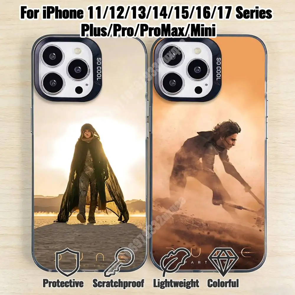 

Science Fiction D-Dune Movie Phone Case for iPhone 17 16 15 14 13 12 11 Pro Plus Max Mini X XS Air Stylish Cover