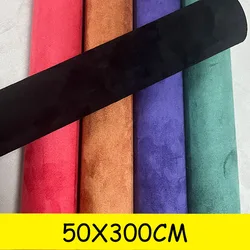 300/150cm Multi Color Black Self Adhesive Suede Fabric Leather Sticky Retractable Velvet Roll Suede Adhesive Leather Repairs