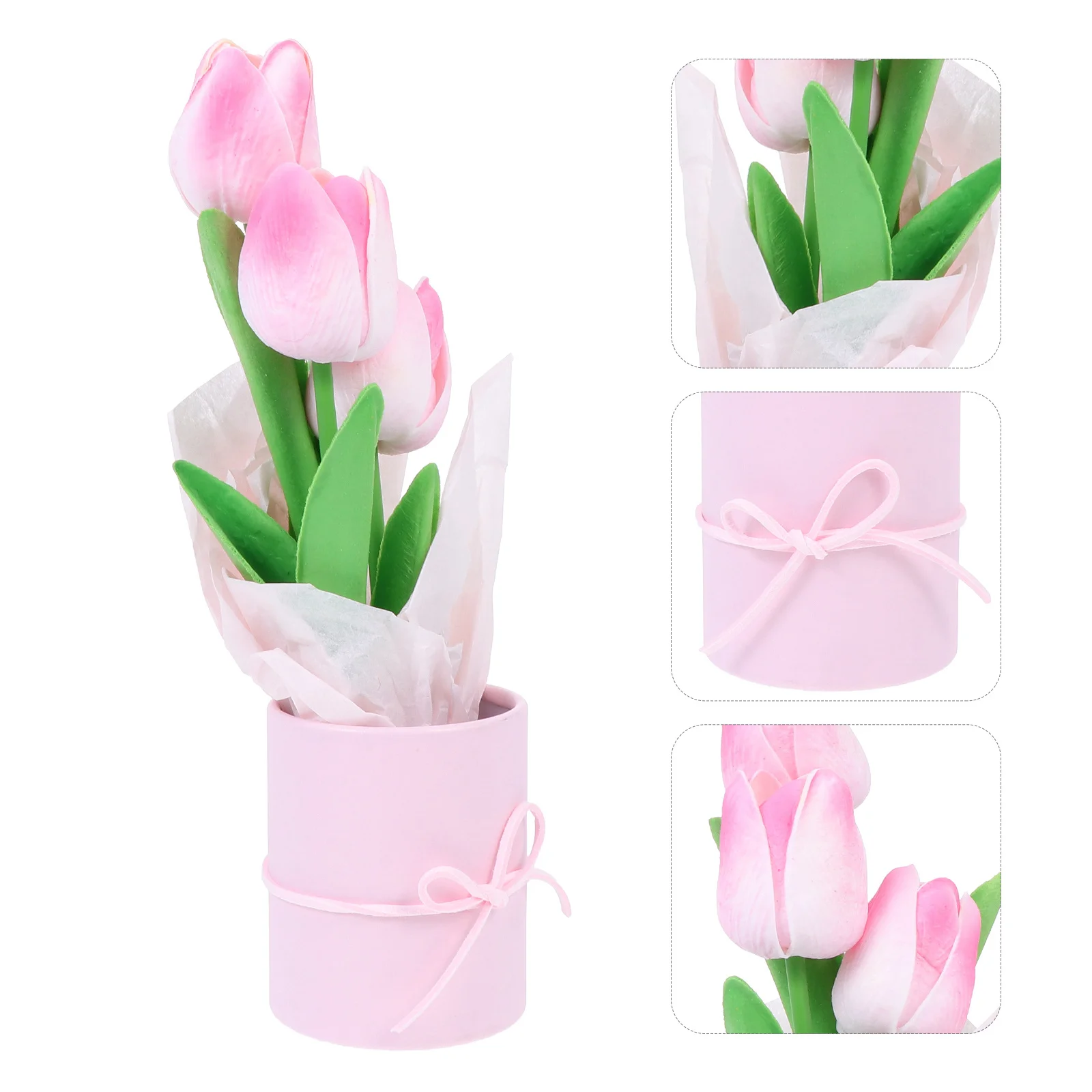 

1Pcs Artificial Flower Bouquet Premium Silk Fake Flower Decor Wedding Valentine Home Office Party Simulation Decoration