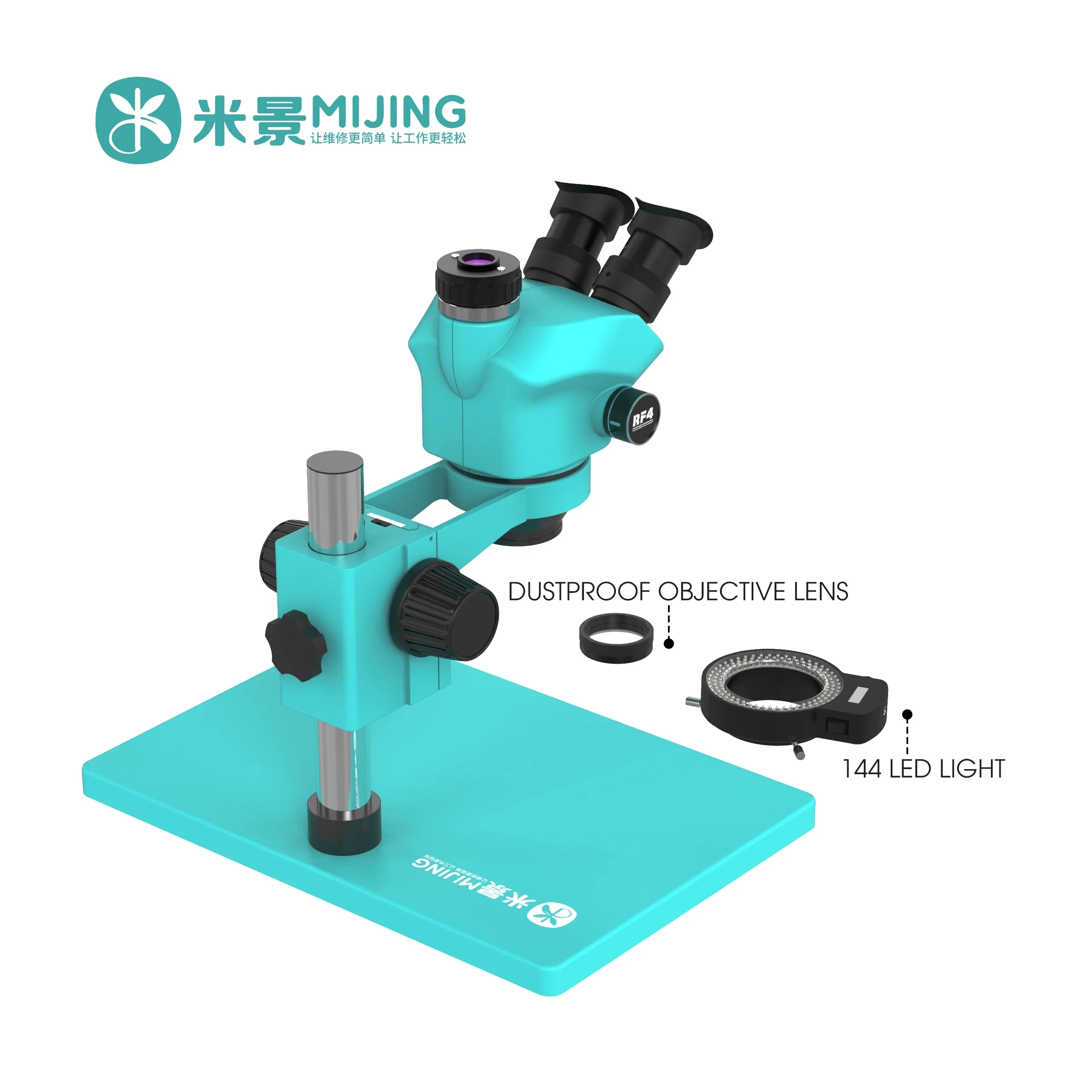 MIJING MJ-31VP 7X-45X Microscope Trinocular Continuous Zoom For Mobile Phone Motherboard Small Part Checking Repair Tool