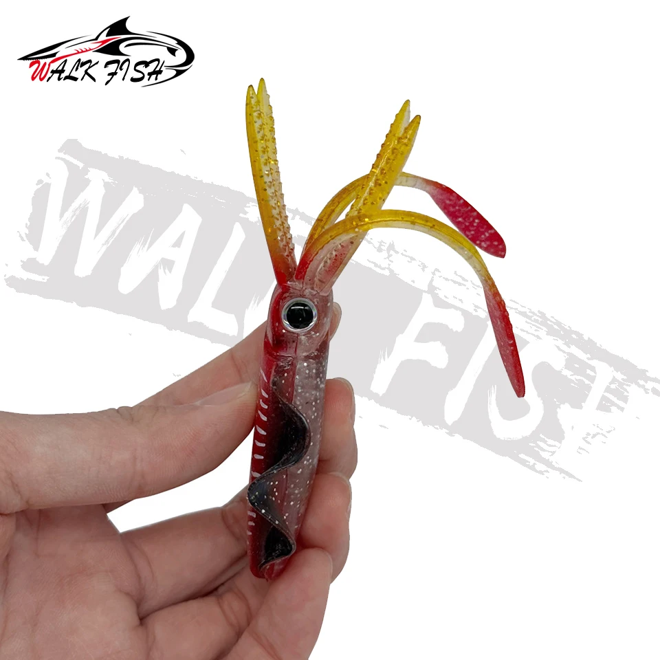 WALK FISH Señuelo de calamar UV para atún – Cebo blando - imagen 3