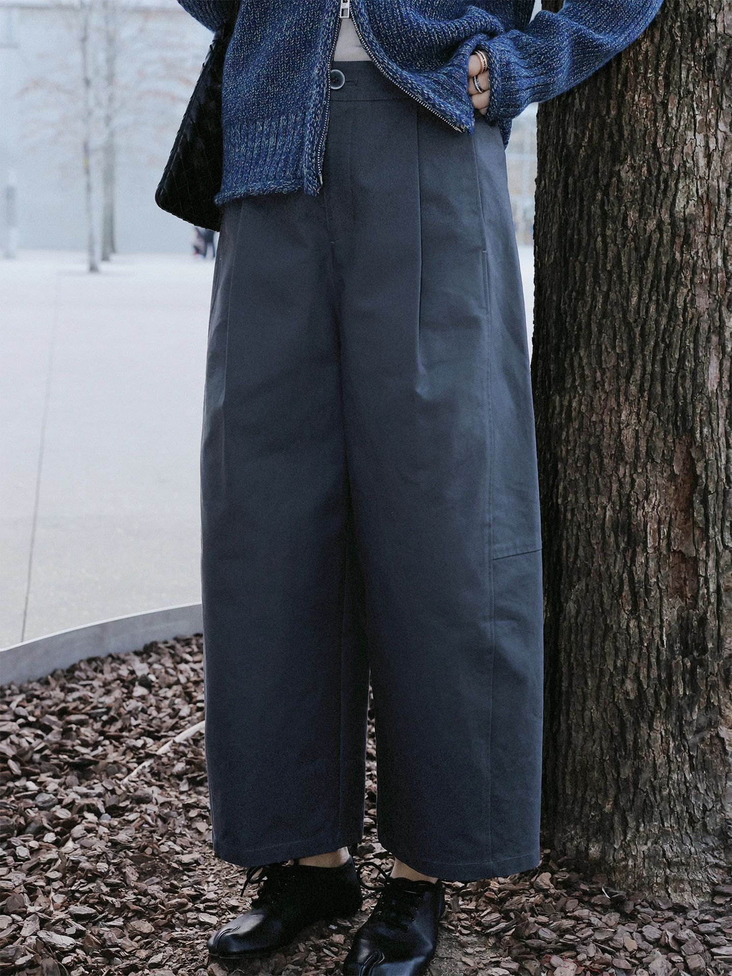 

TT Casual Pants Women's Spring 2026 New Sle Wide Leg Eighteen Pants Elastic Waist Knife Relaxing Day Trousers