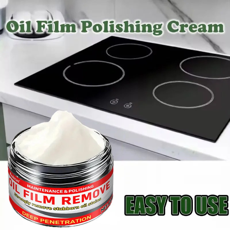 45ml Oil Film Polish Cream, Remove Tar Grease Polish Cooktops Stoves Ovens Grills