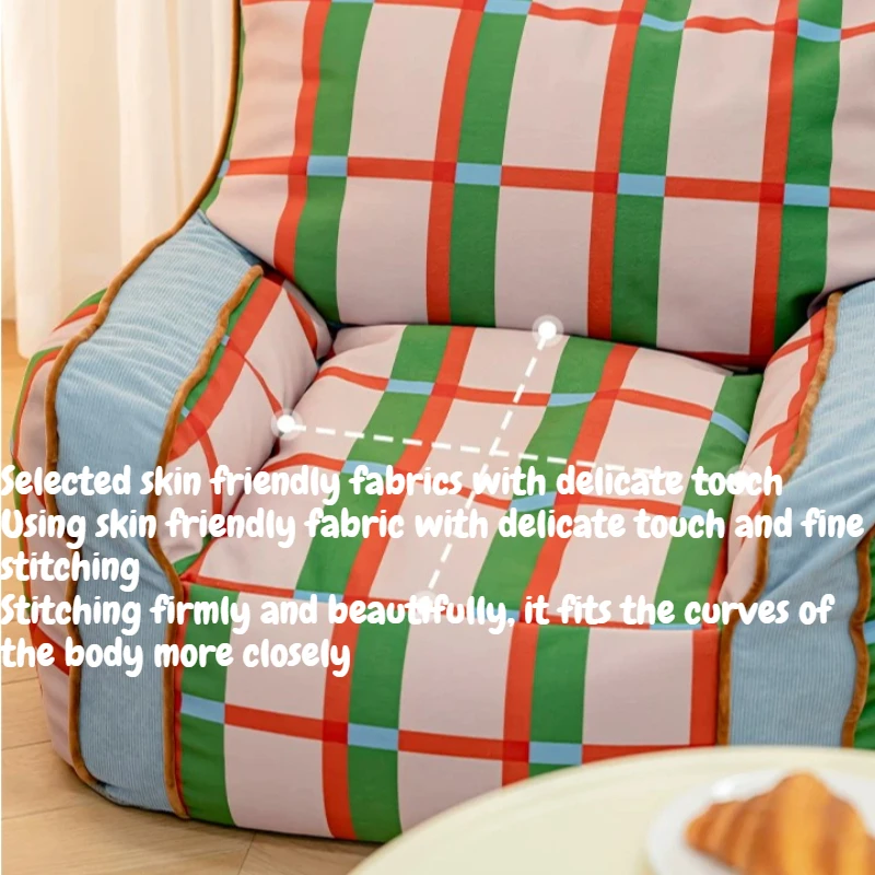 Hotel Single Bean Bag Living Room Frameless Armchair Bedroom Home Lazy Beanbag Floor Relax Individual Tatami Couch Furniture