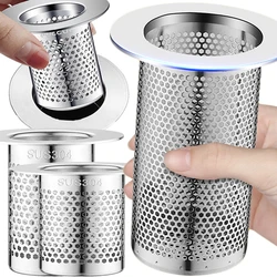 Universal Kitchen Floor Drain Filter Water Sink Drain Strainer Stopper Bathroom Shower Bathrub Anti-clogging Filter Hair Catcher