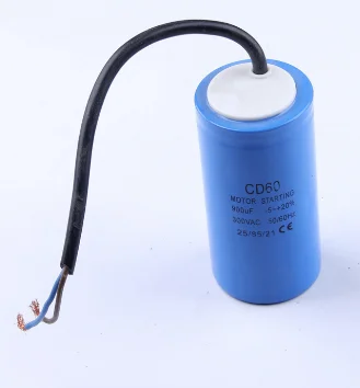 staring capacitor CD60 900UF 250v heavy duty electric motor starting capacitors