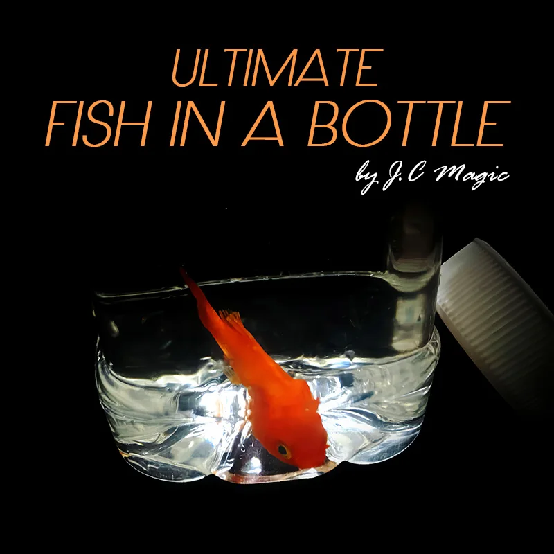 Ultimate Fish in a Bottle by J.C Magic Tricks Goldfish Appearing in Water Bottle Close up Stage Illusions Gimmicks Magia  Props