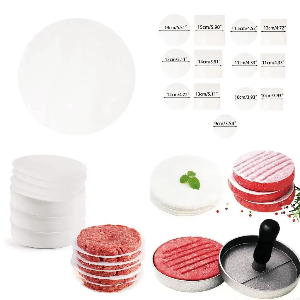 F19B Hamburger Paper Pulp NonStick Heat Resistance Kitchen Accessories