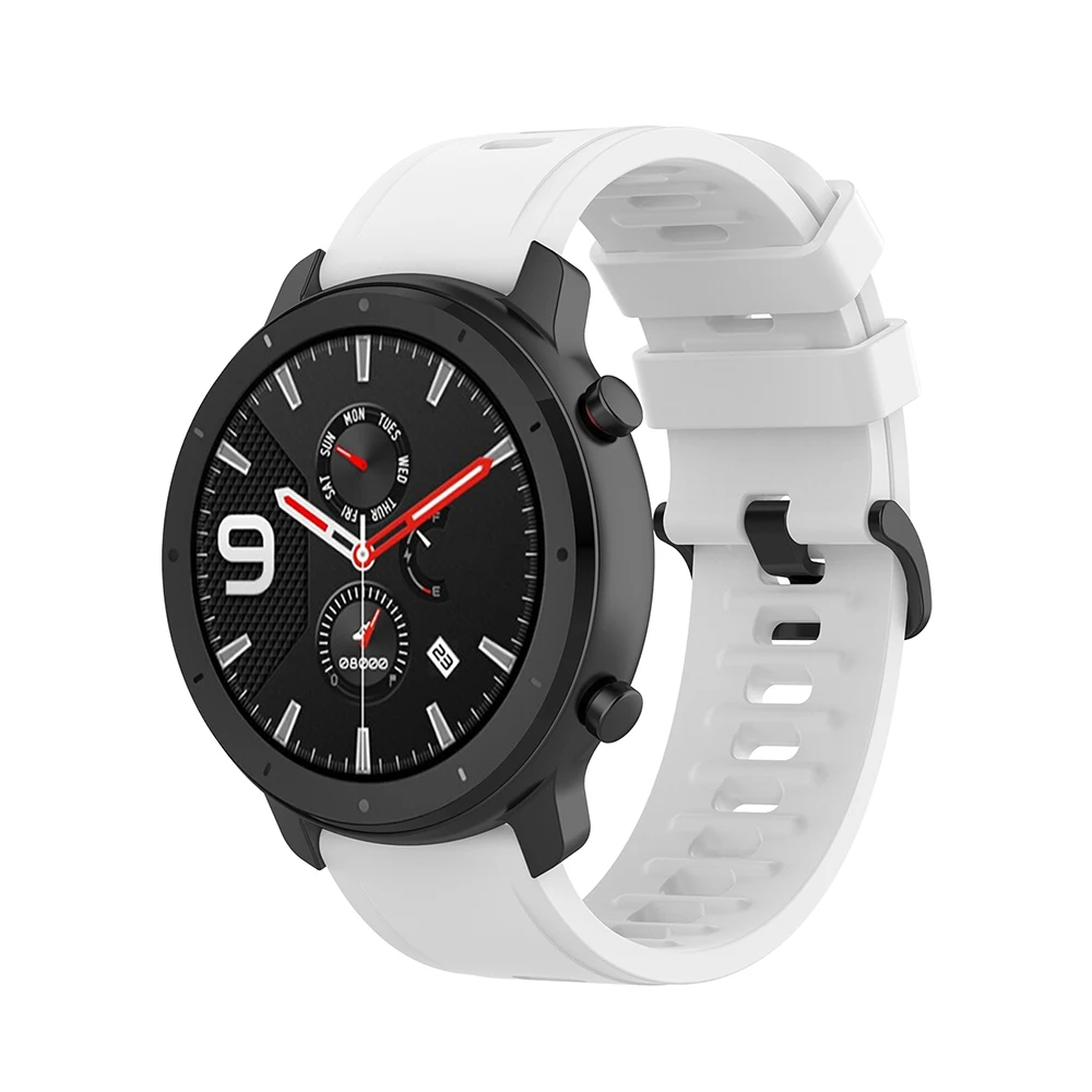 20 مللي متر 22 مللي متر سيليكون حزام ل Huami Amazfit GTR 42 مللي متر 47 مللي متر استبدال حزام (استيك) ساعة ل Garmin Venu SQ Forerunner 245 255