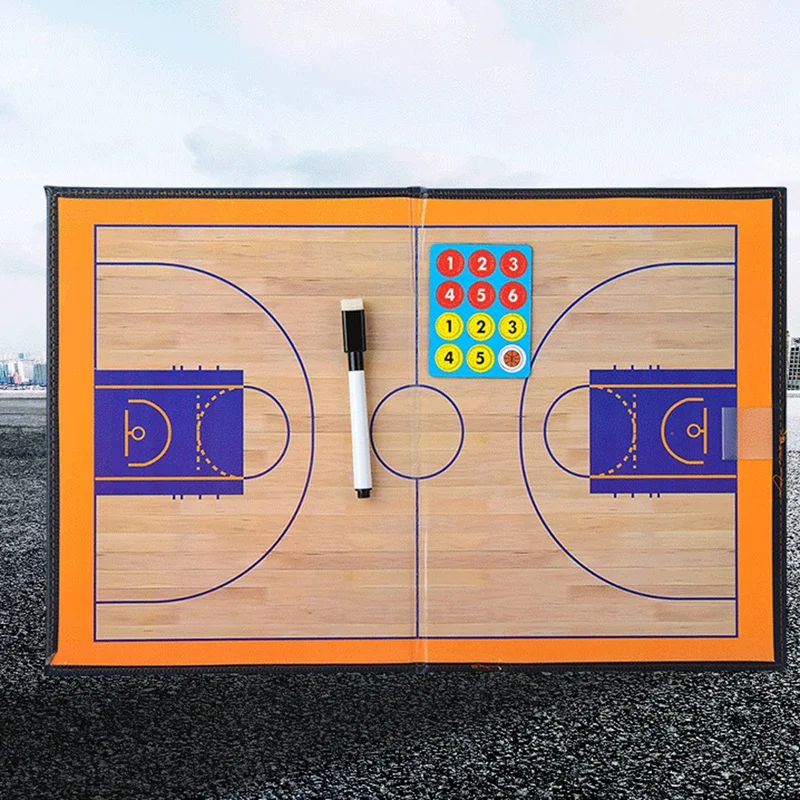 Foldable Magnetic Tactic Board Basketball Game Football Training Tactics Clipboard Soccer Coaching Coach Strategy Board