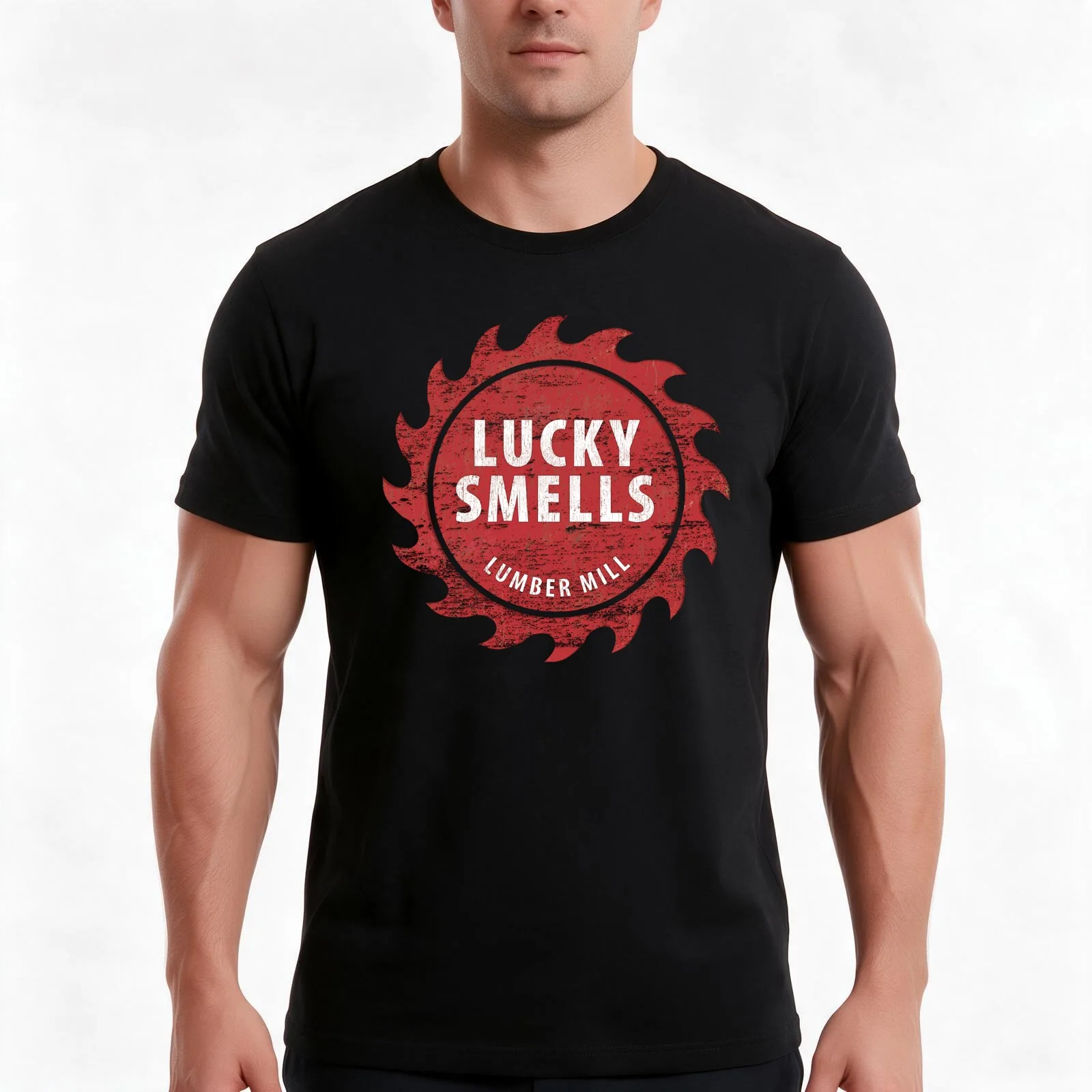 Lemony Snicket's Series of Unfortunate Events Genuine Lucky Smells Lumber Mill T-Shirt Summer Casual Cotton Tee 100% Cotton