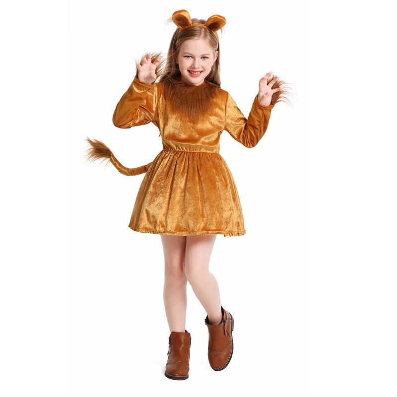 

Cute Lion Princess Costume Animal Mascot Book Week Cosplay Fancy Party Dress Carnival Halloween
