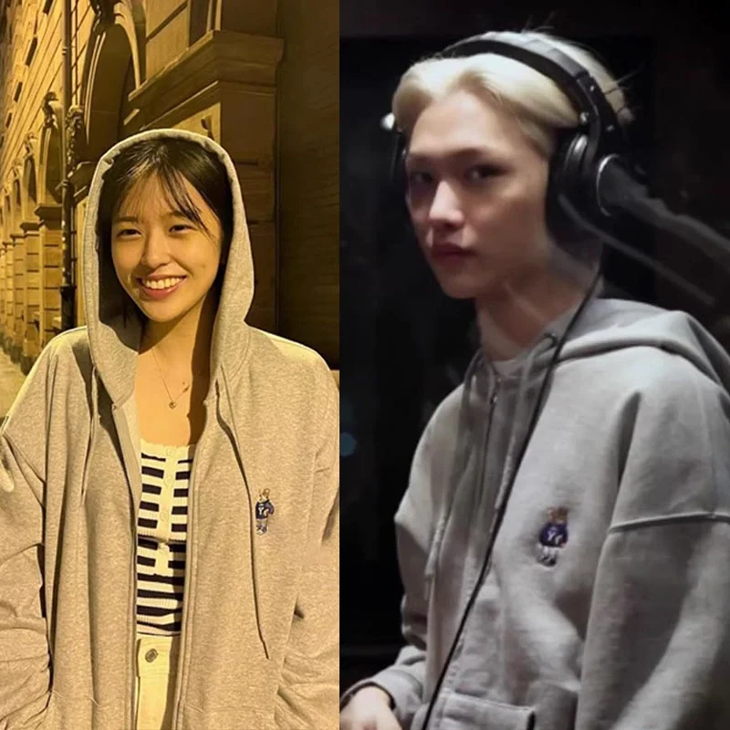 

Худи StrayKids Felix и Yong Jin с принтом, на флисовой подкладке, свободного кроя, женская, повседневная, удобная, хлопковая, с круглым вырезом, весна-осень