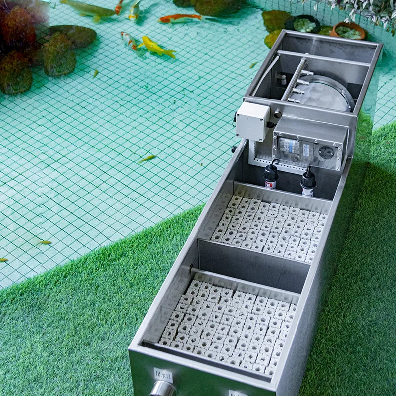 

Stainless steel fish pond filter purification outdoor outdoor courtyard landscape koi pond water circulation filtration system